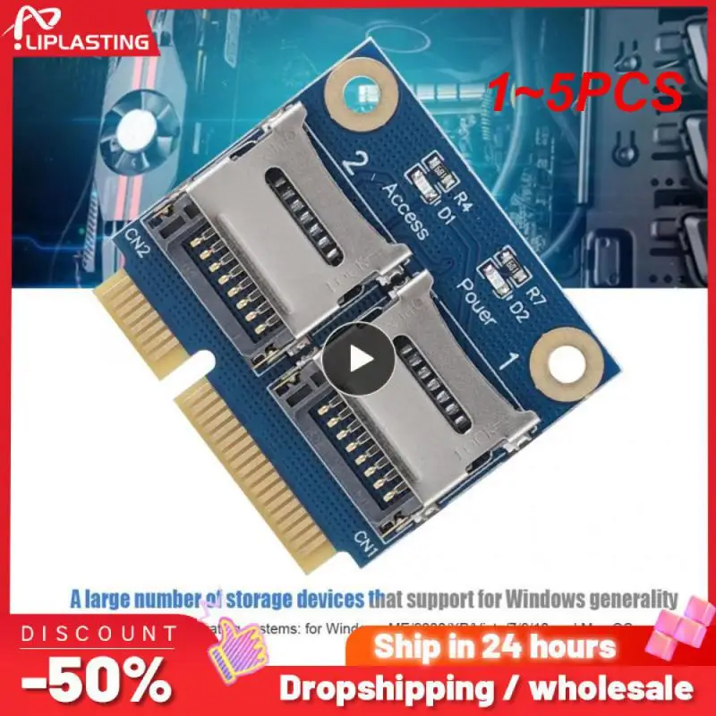 

1 ~ 5 шт., мини-удлинитель PCIE PCI-E, с винтами