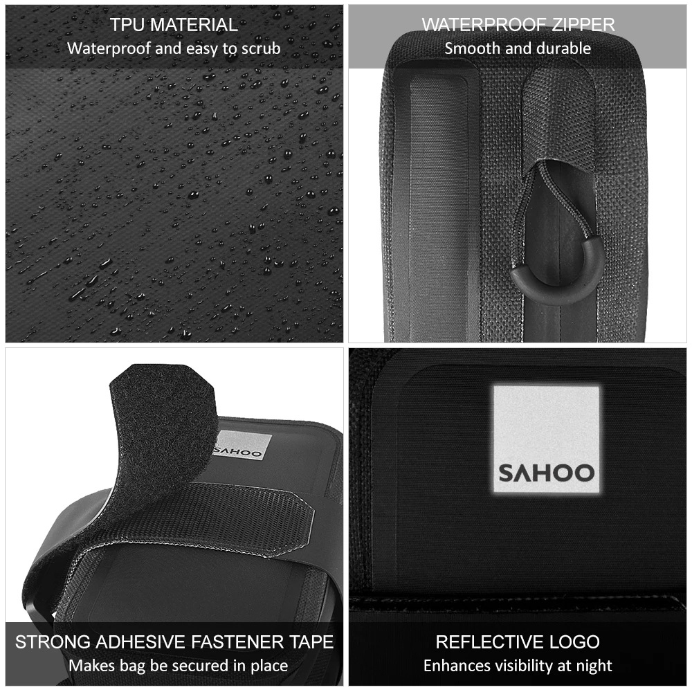 Bicycle Saddle Bag Bike Seat Bag Reflective Cycling Rear Seat Post Bag Large Capacity Tail Rear Bag MTB Road Bike Bag Bicycle