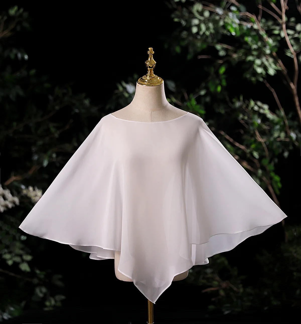 

Mingli Tengda Chiffon Bridal Shawl White Wedding Coat Women Bolero Short Cloak Bride Custom Made Robe Stoles for Party Dresses