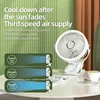 8000mAh Camping Fan Rechargeable Desktop Portable Air Circulator Wireless Ceiling Electric Fan With LED Light Clip-on Home Fan 4