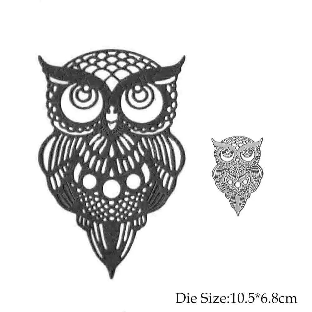 

Metal Cutting Dies Card Making Scrapbooking Animal Owl Slimline Die Cut Mold Template for Paper Craft Diy