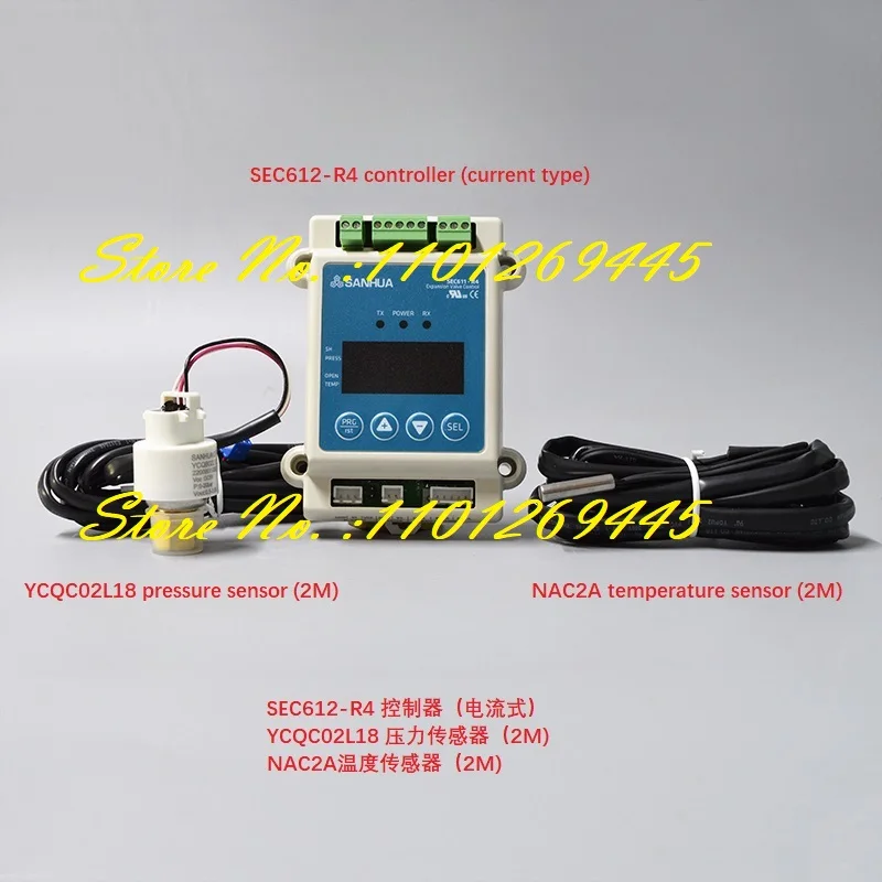 

SANHUA Air Conditioning Electronic Expansion Valve Controller Driver Module SEC611-R4 SEC612-R4 Temperature/Pressure Sensor