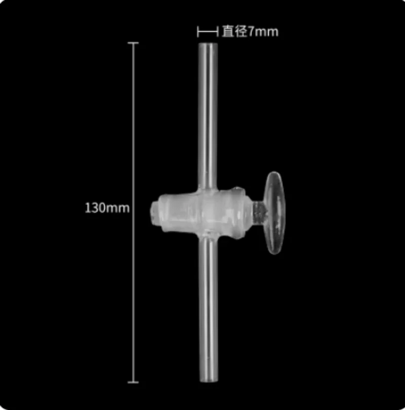 Two-way piston plug Glassware Chemical experiment consumables Teaching equipment