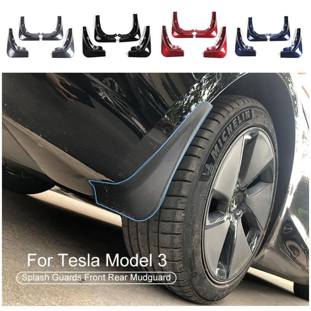 

Брызговик брызговик для переднего и заднего колеса Tesla Model 3 2021, 4 шт.