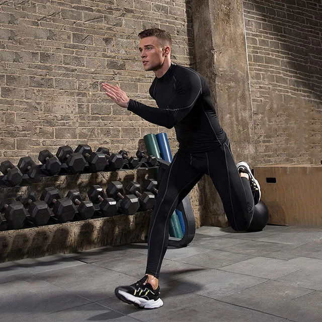 T-shirt de sport à manches longues pour homme, séchage rapide, musculation, course à pied, haut de compression, gym, fitness, serré, protection anti-irritations 4 T-shirt de sport à manches longues pour homme, séchage rapide, musculation, course à pied, haut de compression, gym, fitness, serré, protection anti-irritations 4