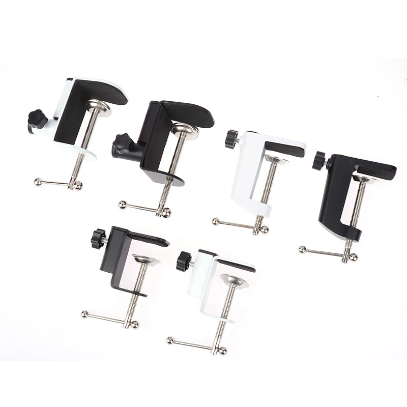 

1pc Cantilever Bracket Clamp Holder Desk Lamp Clip Fittings Base Hose with 12MM Hole Diameter and Non-slip for Mic Stand