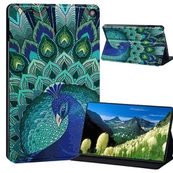 Premium Universal Tablet Stand with PU Leather Cover for Amazon Fire HD Tablets (007)