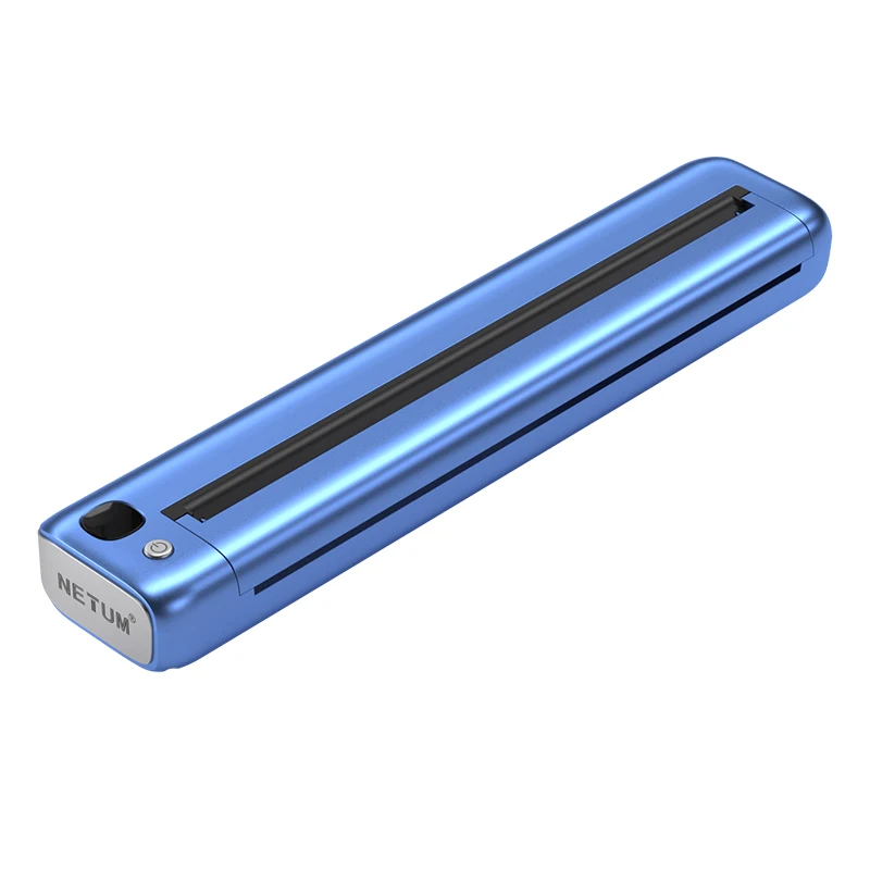 طابعة حرارية محمولة A4 تعمل بالبلوتوث وUSB لطباعة الصور والنصوص وملفات Word وPDF للعمل المكتبي والمدرسة والسفر مع 10 أوراق