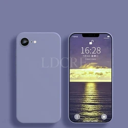 Liquid Silicone TPU Plain Rubber Protector Case Cover for iPhone 16e (Lavender Grey)