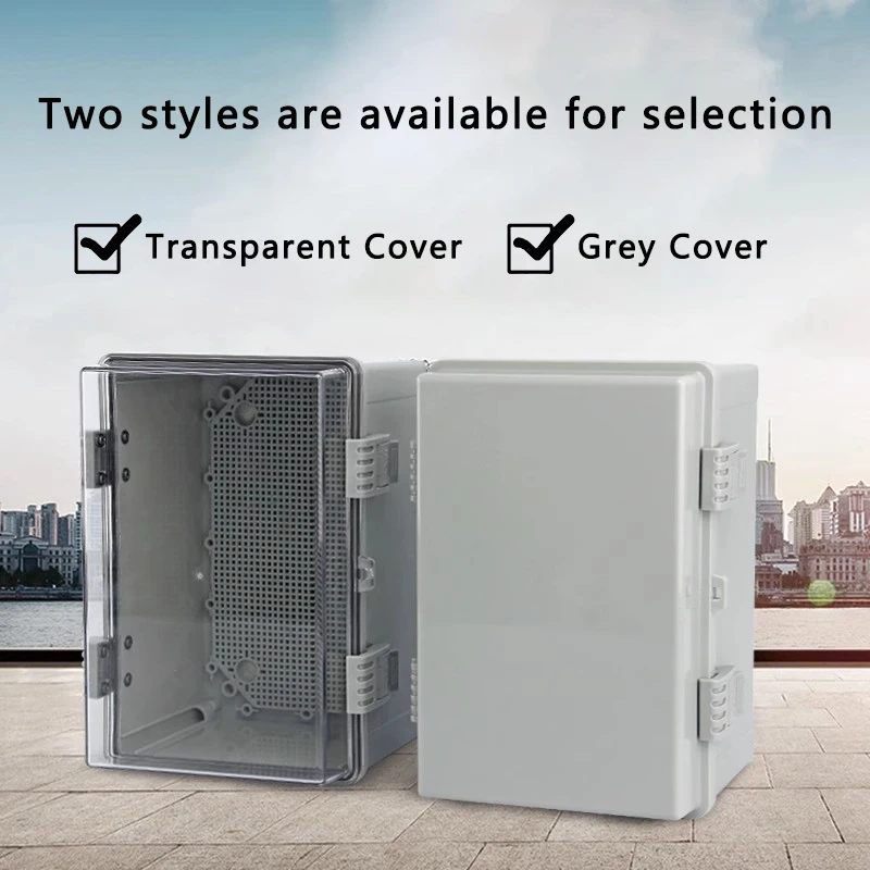 Waterproof Electrical Junction Box Outdoor Electrical Enclosure Box IP66 Junction Boxes Cable Connector ABS Project Box Enclosure Box (98 X 66 X 48 Mm