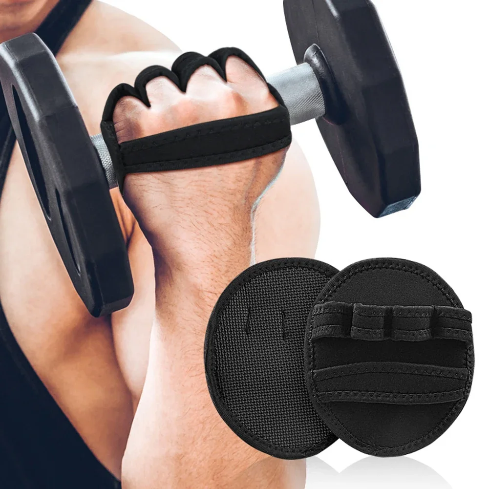Neoprene Grip Pads Breathable Lifting Grips Gym Workout Gloves Weightlifting Leather Palm Guard Fitness Gloves for Weightlifting