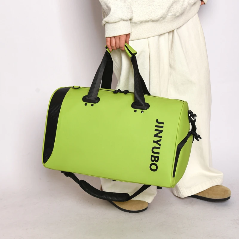 Large Capacity Travel Bag, Men's Large Handbag, Dry-Wet Separation Bag, Sports Fitness Bag, Outdoor Adventure Casual Style