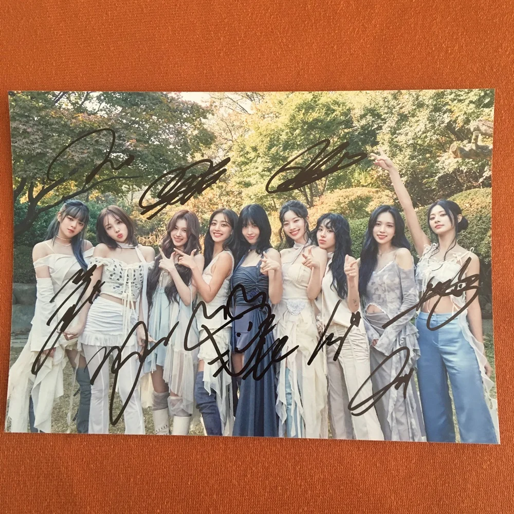 TWICE Foto de Grupo Original Autografada 5x7 Polegadas Coleção K-POP