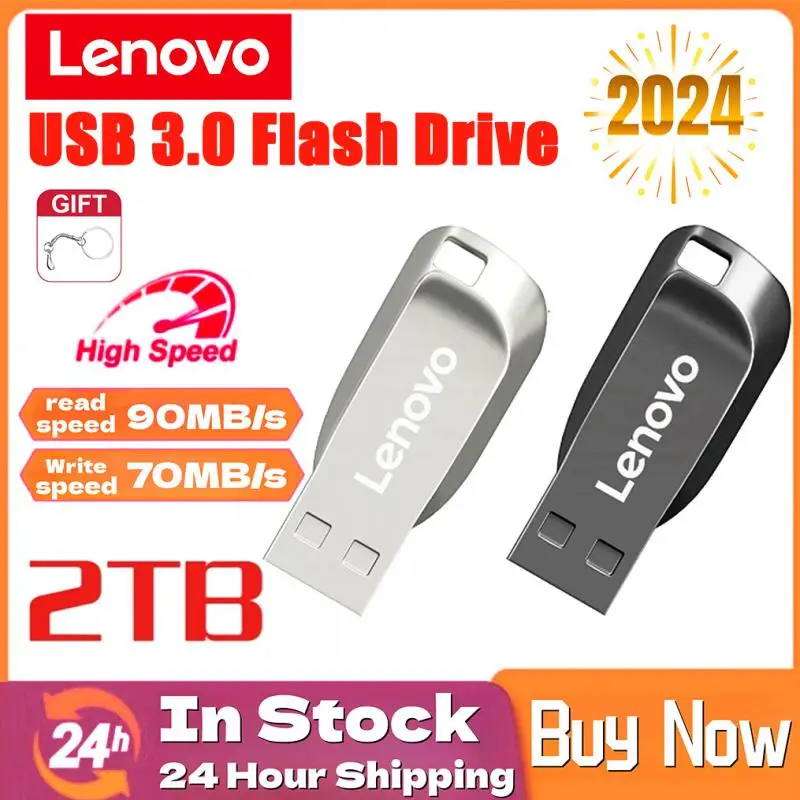 

Lenovo 2TB Usb 3.0 Flash Drives High Speed Metal Pendrive 1TB 512GB 256GB Portable Usb Drive Waterproof Memoria Usb Flash Disk