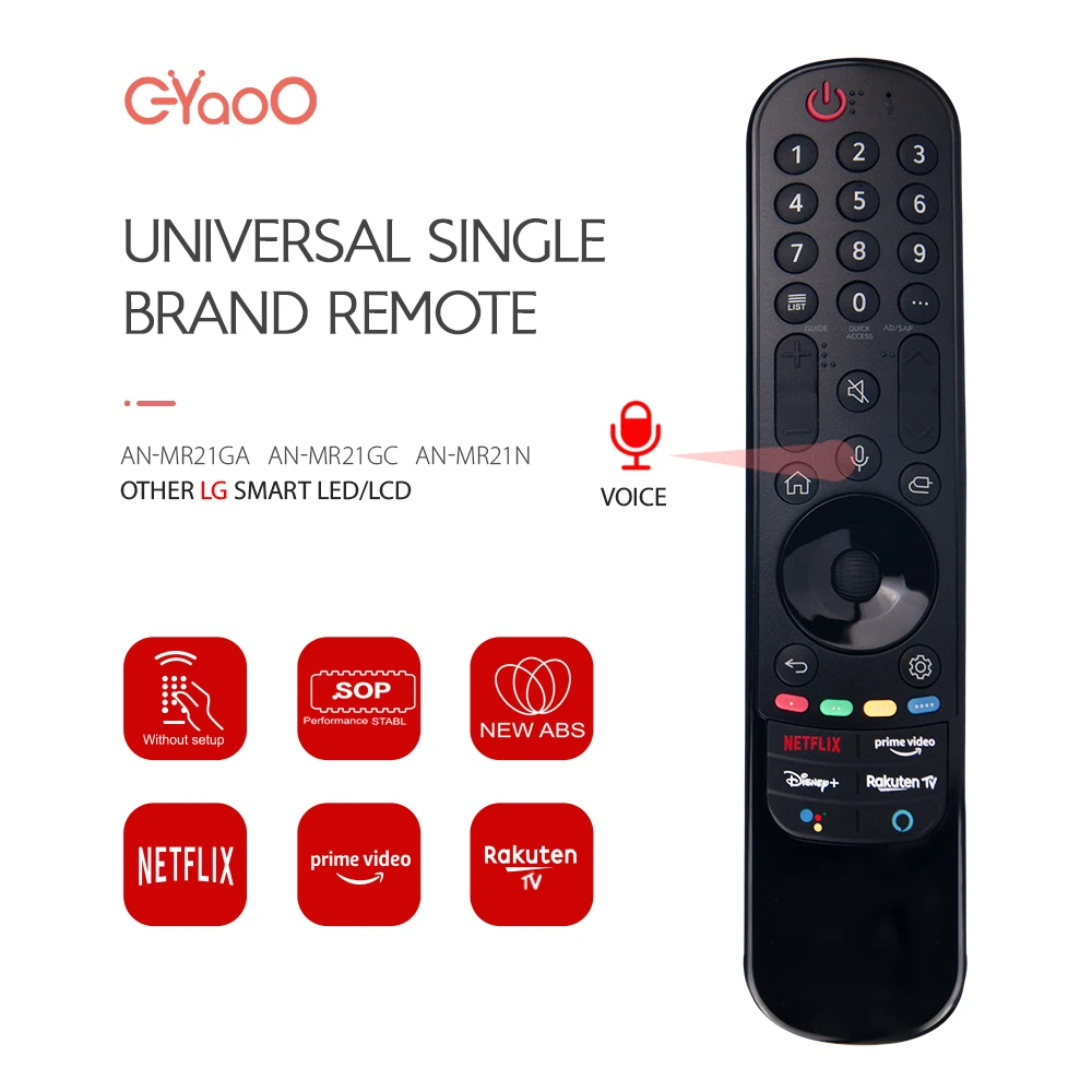 Mando a distancia universal MR22GA para LG Magic con puntero y