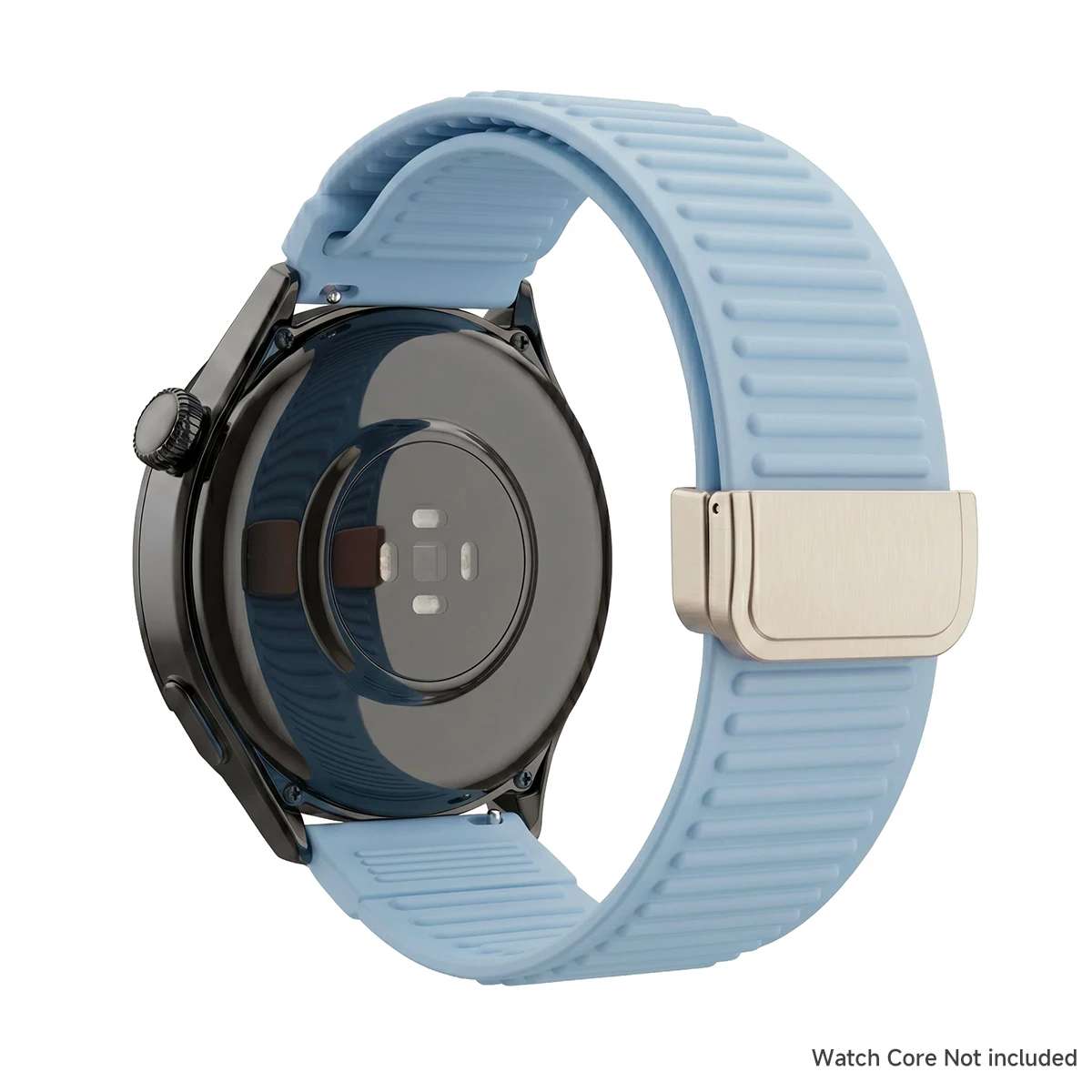 Silicone Magnetic Band – Versatile 20mm 22mm Loop Strap Bracelet