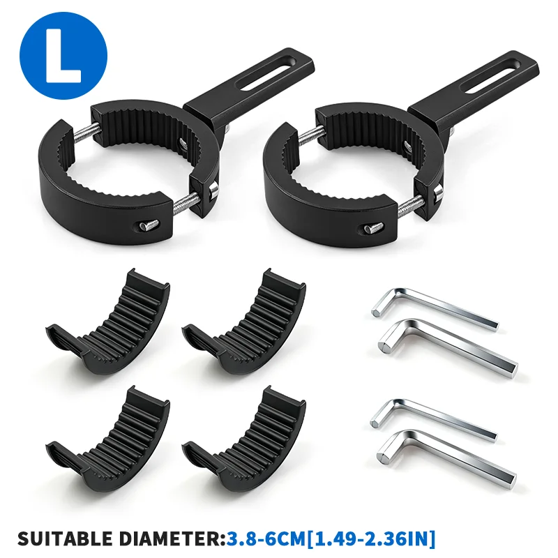 Motorcycle Auxiliary LED Spotlight Bracket and Headlight Support Clamp