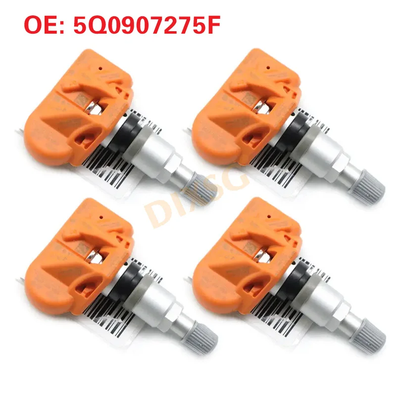 4Pcs Tire Pressure Monitor Sensor TPMS 5Q0907275F For Audi A3 A4 A5 Q3 Q4 Q5 RS3 RS4 RS5 VW Golf Magotan Jetta Passat Beetle