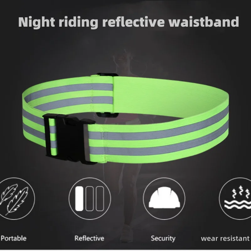 Reflective Adjustable Cycling Belt for Night Safety