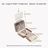 Hanging Makeup Bag, Multi-pocket Zipper Closure Portable Cosmetic Bag Travel Toiletry Bag with Mirror 6