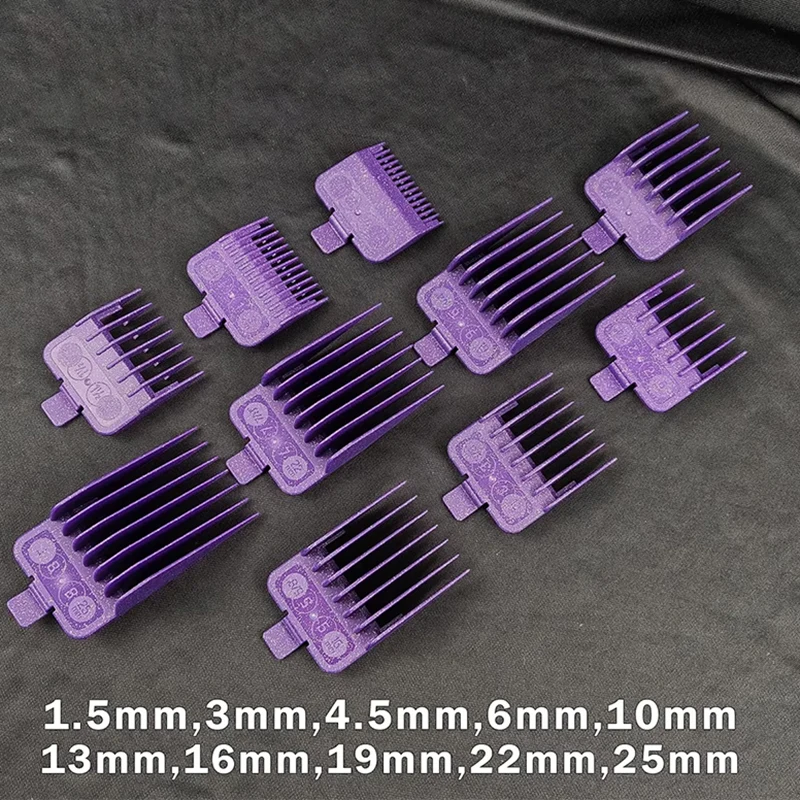10pcs Purple Original Guards Hair Cutting Combs for Madeshow M10 M5F Professional Hair Clipper Limit Combs Barber Accessories 6