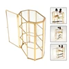 3-Tier Jewelry Box Glass Makeup Organizer Jewelry Box Multifunction Display Case For Dressing Table Decoration Storage 3