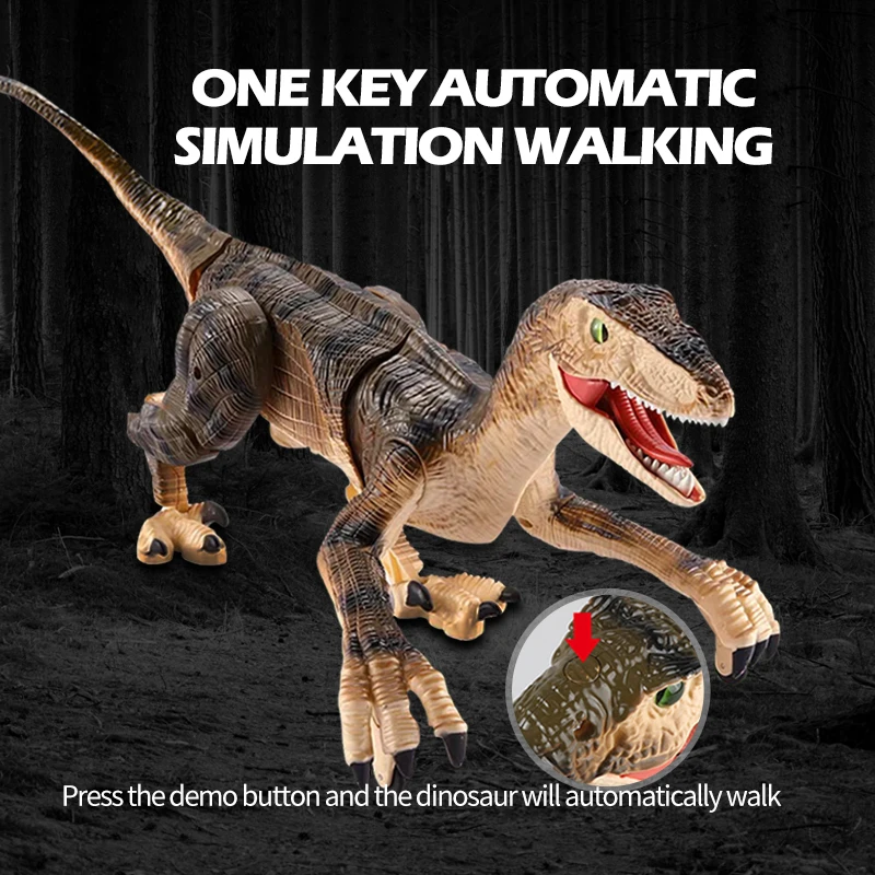 Remote Control Dinosaur Toys for Kids 2.4Ghz RC Dinosaur Robot Toy with Verisimilitude Sound for Kids Boys Girls Children's Gift remote control dinosaur toys