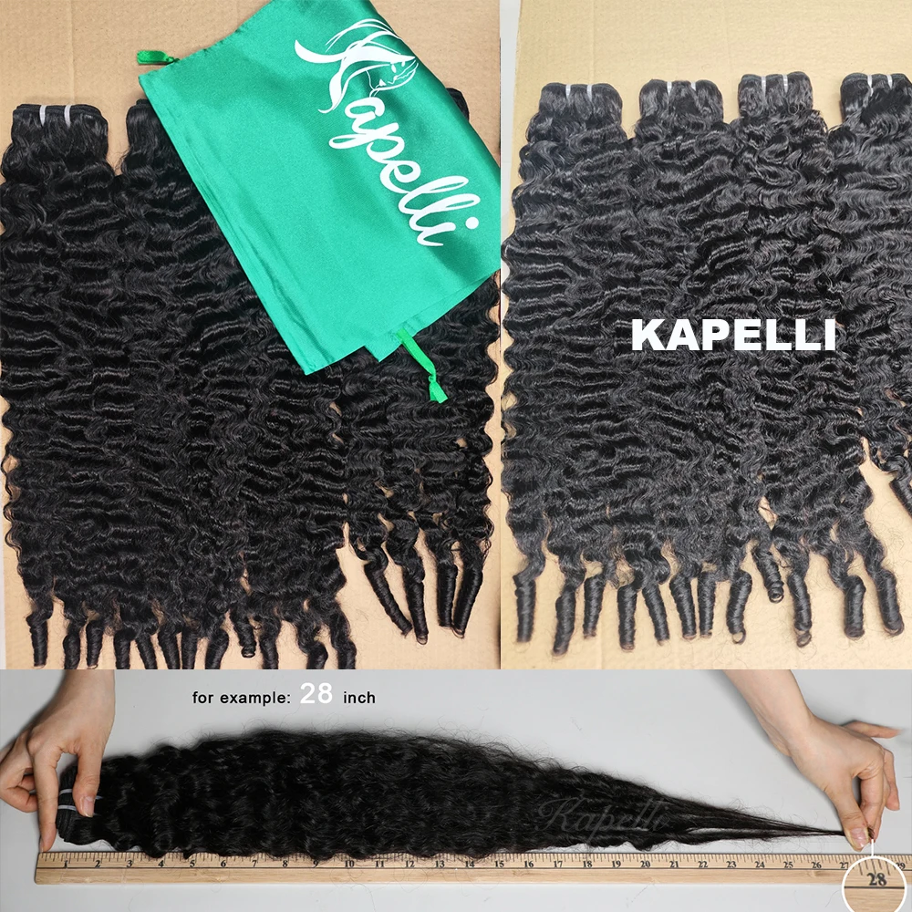 30inch Burmese Curly Hair Bundles 15A Burmese Curly Weave Bundles Deal 100% Raw Human Hair Ocean Spiral Curly Hair Extensions 3
