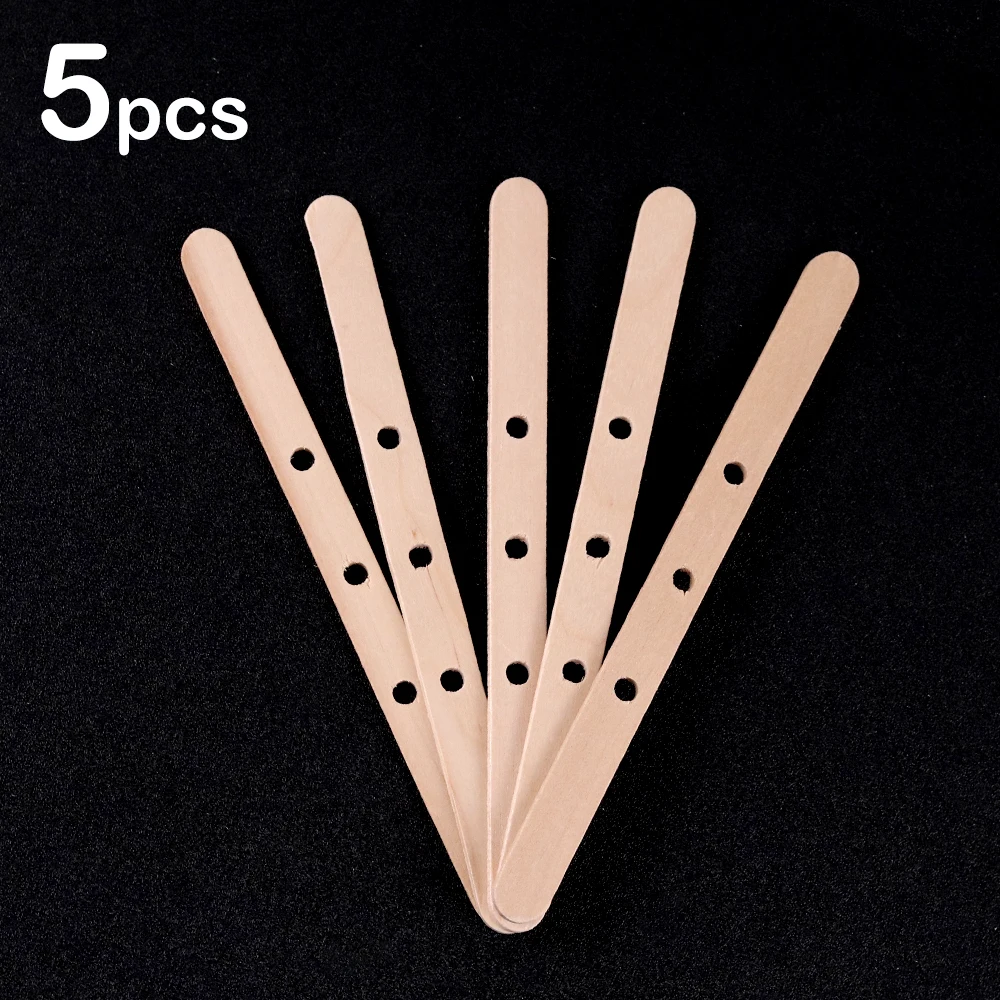 Wooden Wax Core Holder with Holes for DIY Candle Making and Aromatherapy