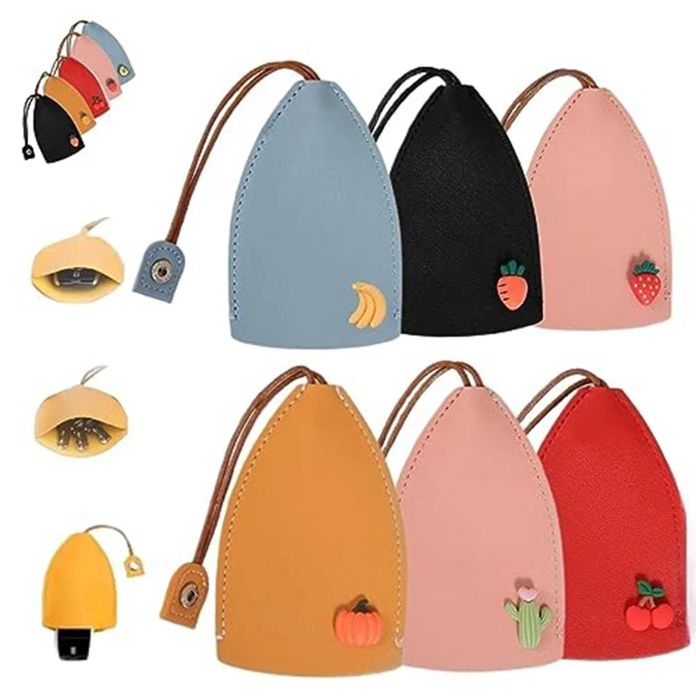 Creative Pull-Out Key Case Cover Leather Large-Capacity Key Sleeve Keychain Bag Not-Easy Slip Car Case Cover key case key case cover