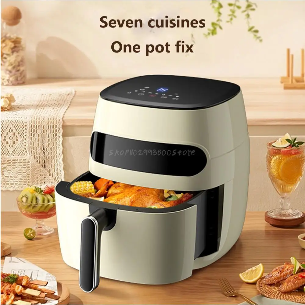 8.5L Air fryers household multifunctional electric fryer smart household  touch large capacity oil-free smoke visual fryer oven