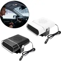 Chauffage de voiture portable 12 V 120 W, ventilateur de chauffage et de refroidissement rapides avec 360 °   Rotation, dégivreur désembueur, allume-cigare enfichable 4