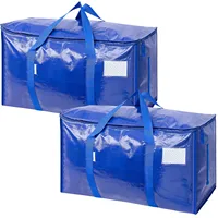 Extra Large Heavy Duty Moving Bags with Strong Zipper — Durable Packing & Storage Tote for Clothes, Bedding, and More