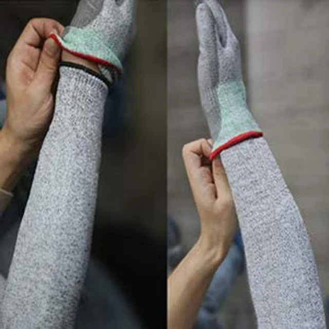 1Pc Level 5 HPPE Cut Resistant Anti-Puncture Work Protection Arm Sleeve Cover 5