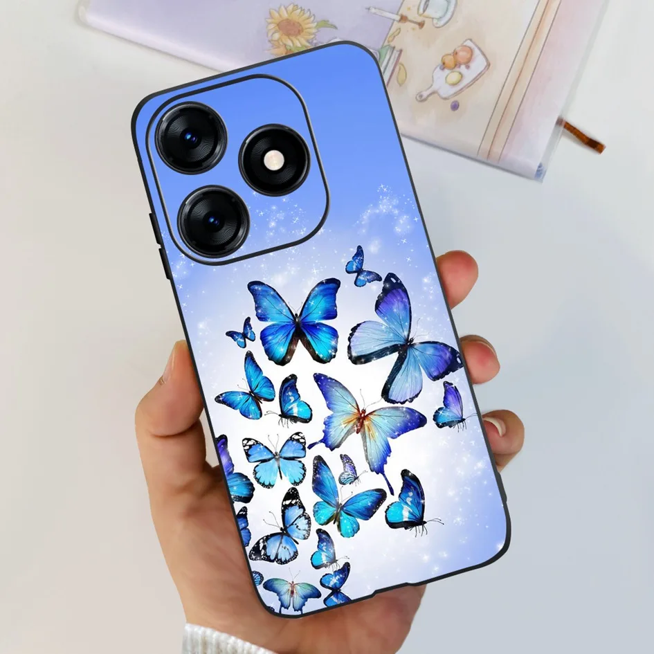 Fashion Butterfly Flower Painted Soft Phone Case Cover