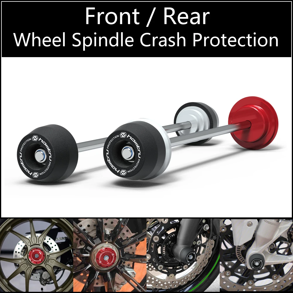 

For MV Agusta Turismo Veloce 800/RC/Lusso/Lusso SCS 2014-2023 Front Rear wheel Spindle Crash Protection