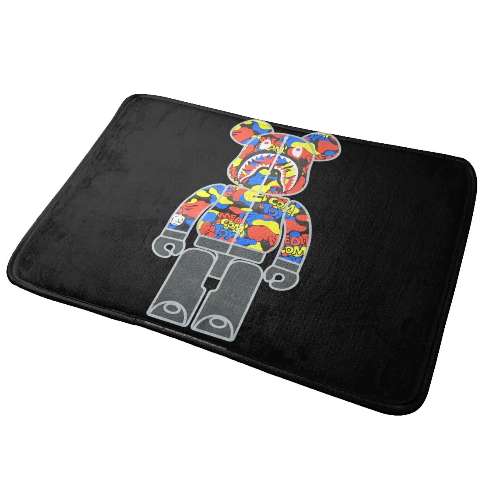 Medicom Toy Bearbrick Medicom Toy Camo Shark 2019 Tappeto Tappeto Tappeto In Velluto Lavabile Fluffy Ins Style