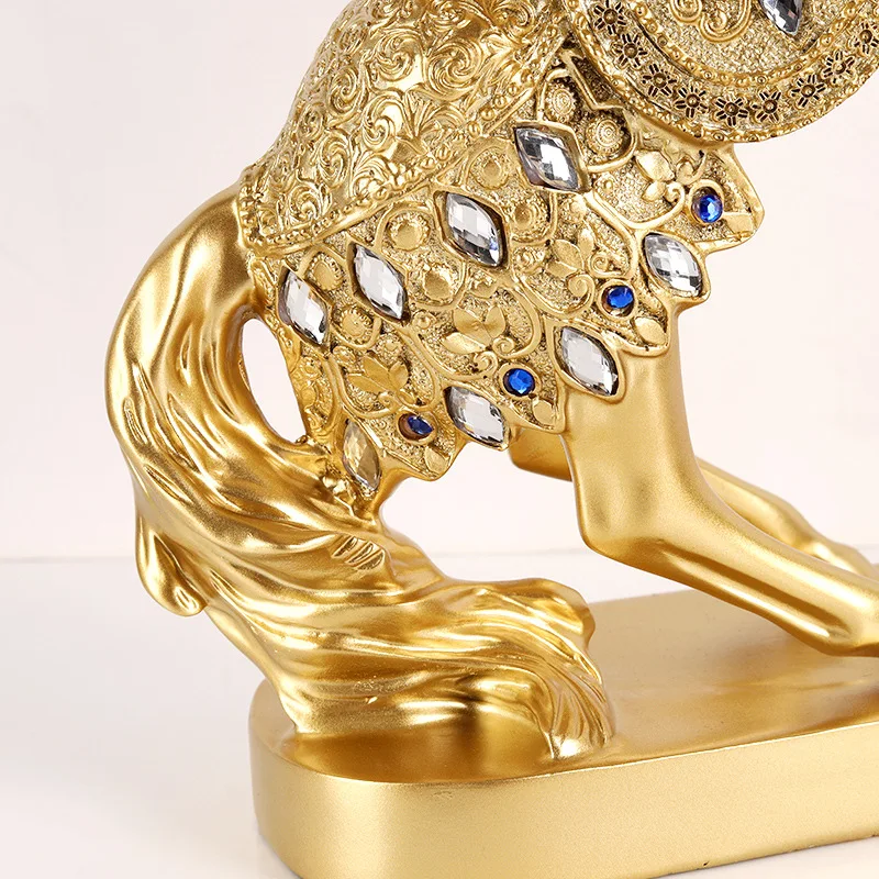 Chinese Home Decor Horse Statue Immediate Wealth Success Victory Entryway Bar Cabinet Ornament New Year Gift for Business Office