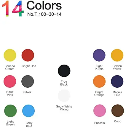 Tattoo ink 14 colors 30ml / bottle Tattoo pigment ink set for body art professional tattoo body art set