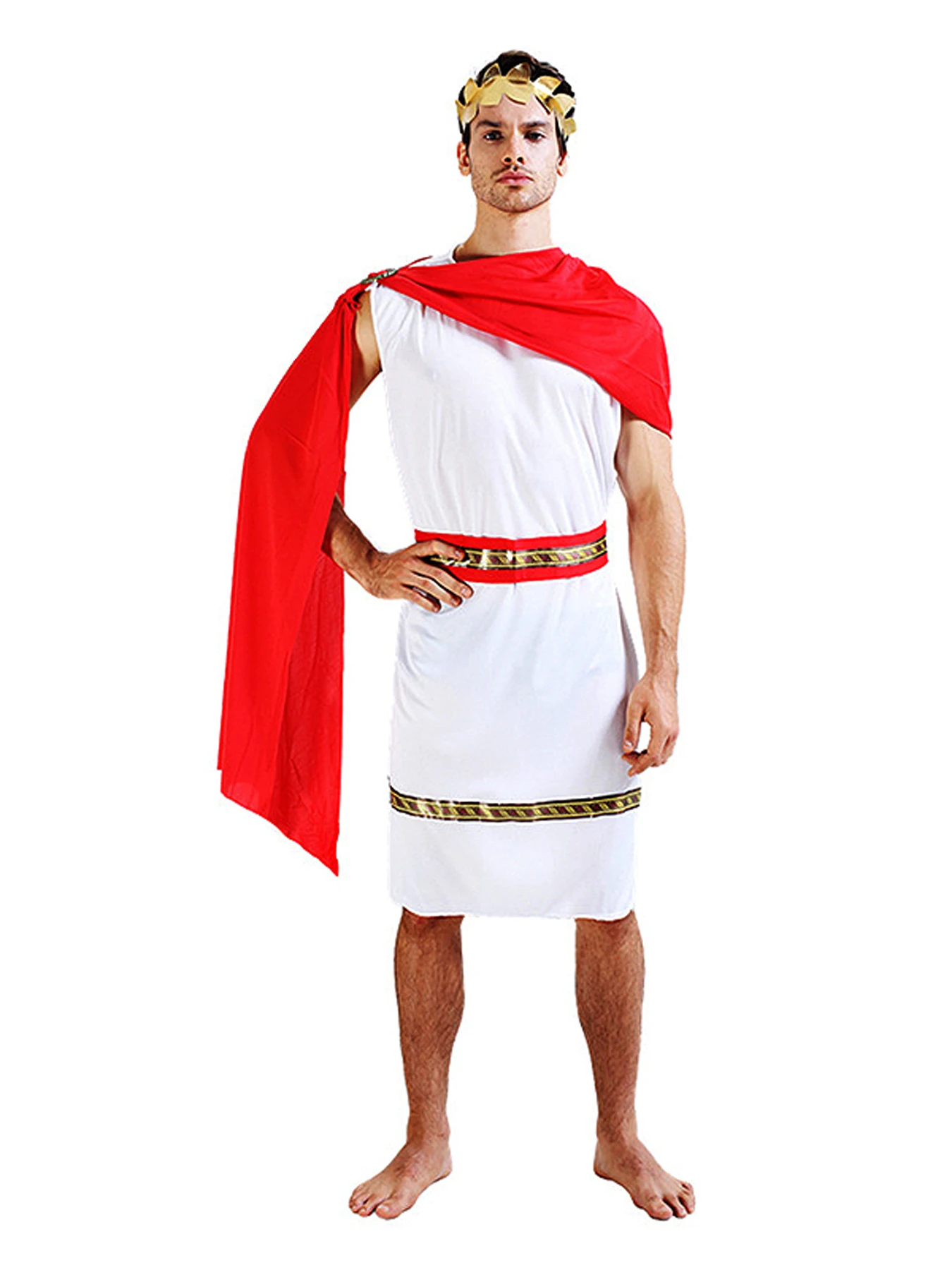 Costume da Carnevale antico greco, cosplay, tuta greca, abito romano, abbigliamento per feste di Halloween, costume per adulti uomini - immagine 4