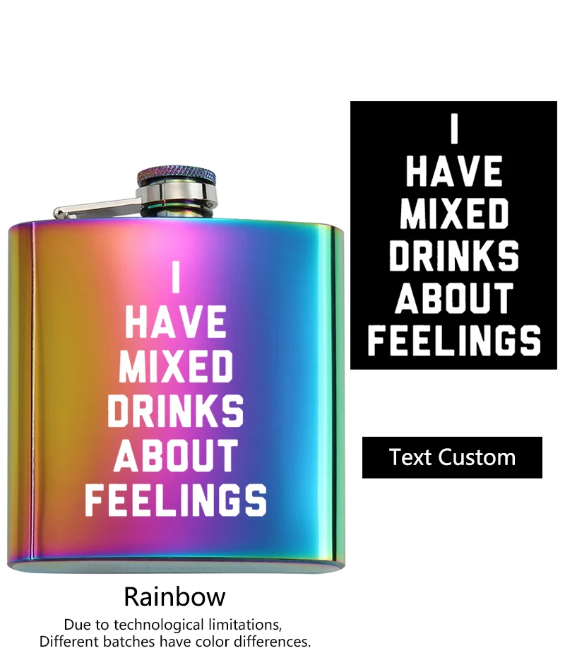 6 OZ 170 ml Edelstahl-Flachmann, personalisierbar, individuelles Foto, Logo, Name, Text, DIY, Lasergravur, tragbar, Outdoor-Geschenk für Männer – Detail 12