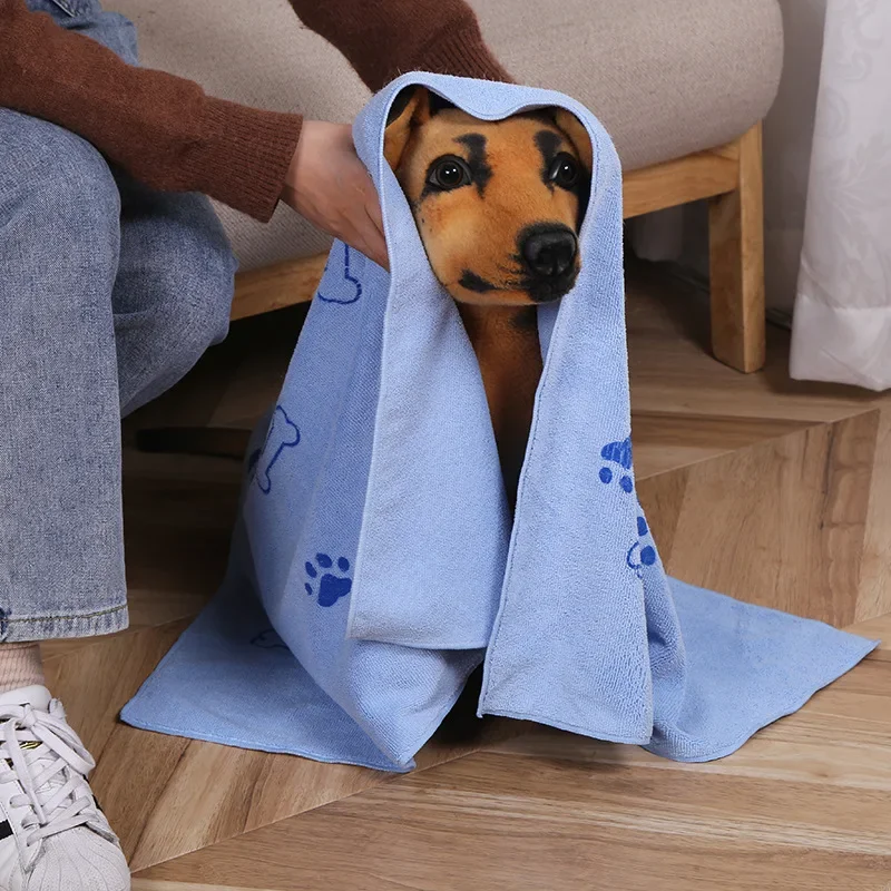 

Dog Cat Towel Is Suitable for Drying Dog Towel Loose Microfiber Absorbent Towel Pet Bath Supplies Quick Drying Dry