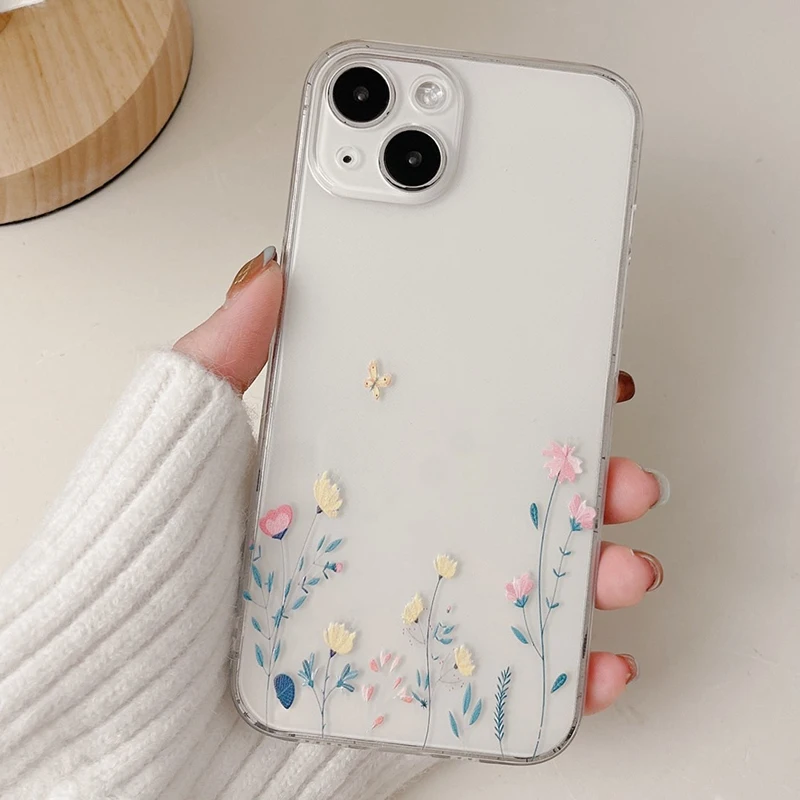 الصيف زهرة مطبوعة شفافة جراب هاتف ل الشرف X9C 5G X...