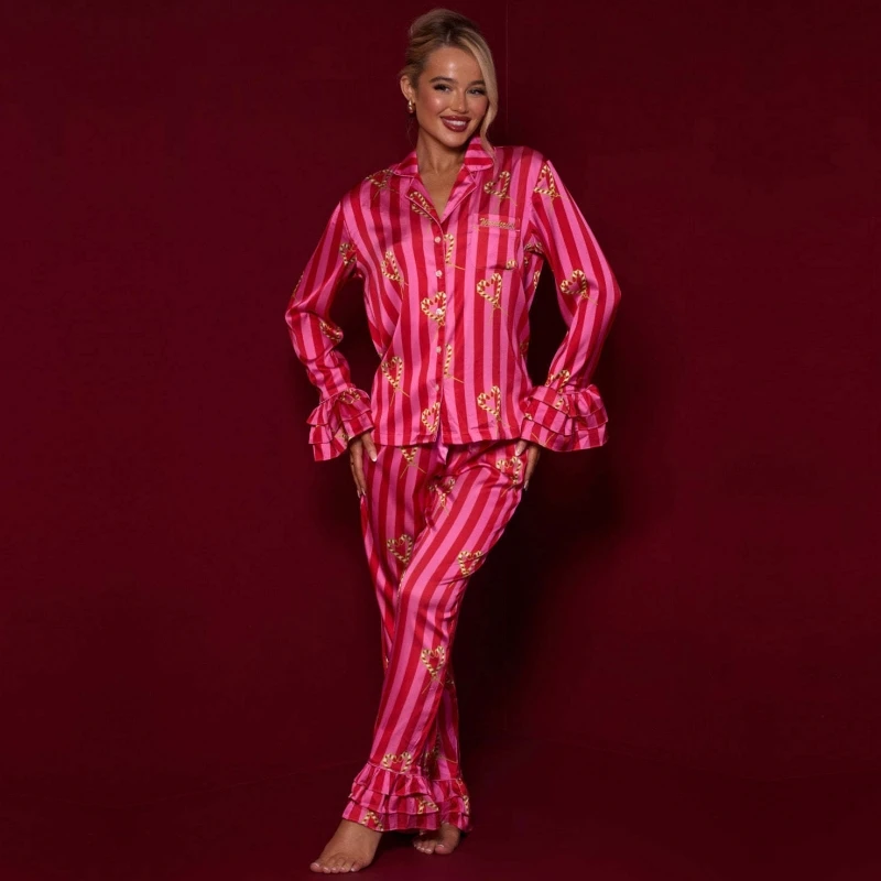 

Женский офисный комплект из 2 предметов, блузка с длинным рукавом и брюки