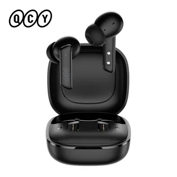 큐씨와이 HT05 ANC 무선 TWS 블루투스 5.2 이어폰 40dB 활동적인 소음 취소 이어폰 마이크 Handfree 이어폰