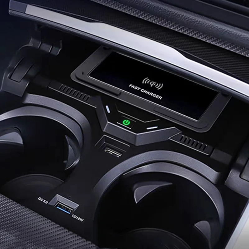 

Автомобильное беспроводное зарядное устройство QI со встроенным карточным ключом, беспроводное зарядное устройство для телефона, быстрое зарядное устройство для BMW 3 4 серии G20 G21 G22 G28 2019-2022