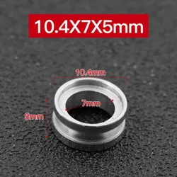 Enhanced Stainless Steel Fishing Reel Line Roller - Lightweight, Durable, Smooth Silver Guide Ring, Available in 8 Sizes (10.4x7x5mm)