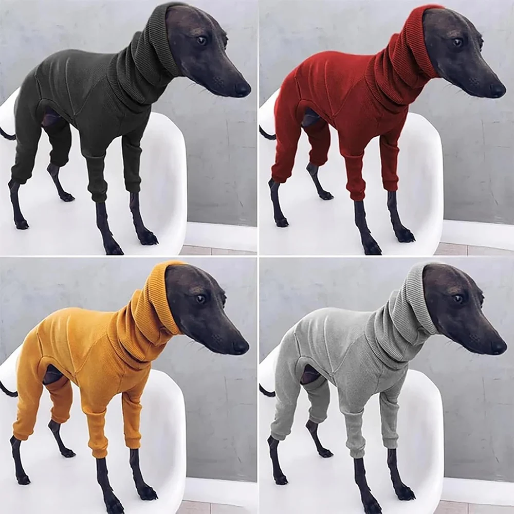 Dog Winter Overalls - Lightweight Turtleneck Dog Onesie for Medium Large Dogs