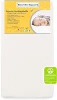 Bee Organic's 2-Stage Ultra Breathable Premium Crib & Toddler Mattress I 100 Hypoallergenic I GreenGuard Gold Certified I 6" Thi 1