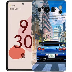 JDM Tokyo Drift Sports Car Black Soft Shell Phone Case - Pixel 8 Pro (A1)